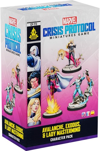 FFGCP173 Marvel Crisis Protocol Miniatures Game: Avalanche Exodus And Lady Mastermind published by Fantasy Flight Games