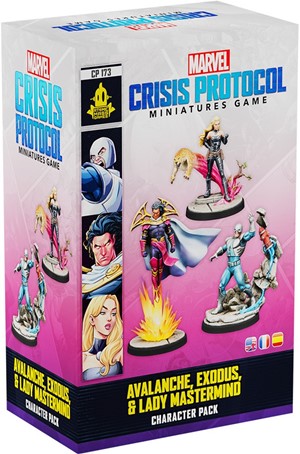 FFGCP173 Marvel Crisis Protocol Miniatures Game: Avalanche Exodus And Lady Mastermind published by Fantasy Flight Games