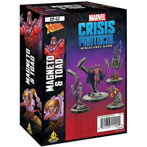 FFGCP42 Marvel Crisis Protocol Miniatures Game: Magneto And Toad Expansion published by Atomic Mass Games