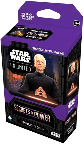 Star Wars: Unlimited Secrets Of Power Chancellor Palpatine Spotlight Deck
