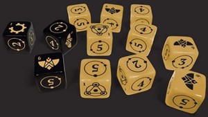 FLFCOR008 Coriolis RPG: The Great Dark Core Dice Set published by Free League Publishing