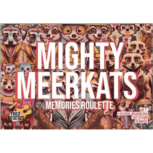 FRIMMMR Mighty Meerkats Memory Roulette Card Game published by Fried Potatoes
