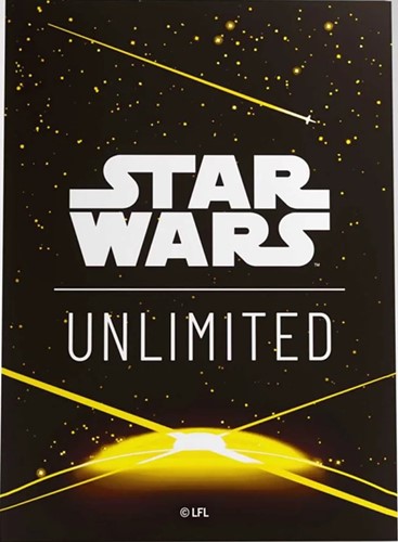 GGS15081ML Star Wars: Unlimited Art Sleeves - Card Back Yellow published by Gamegenic