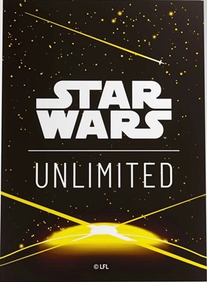 GGS15081ML Star Wars: Unlimited Art Sleeves - Card Back Yellow published by Gamegenic