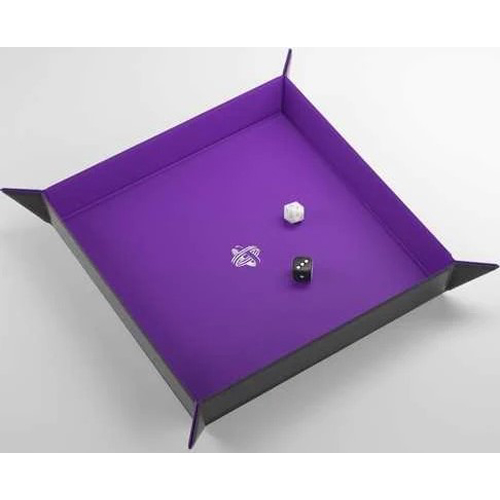 GGS60047ML Magnetic Dice Tray Square: Black And Purple published by Gamegenic