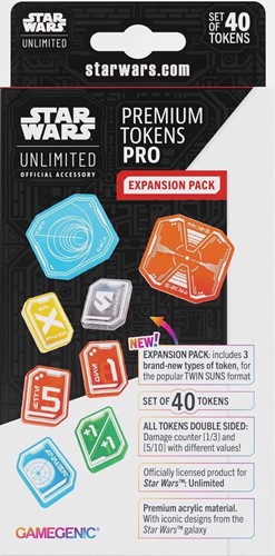 GGS60153ML Star Wars: Unlimited Premium Tokens Expansion Pack published by Gamegenic