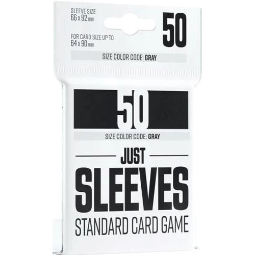 50 x Black Just Standard Card Game Sleeves 66mm x 92mm (Gamegenic)