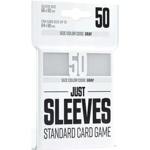 GGX10007ML 50 x White Just Standard Card Game Sleeves 66mm x 92mm (Gamegenic) published by Gamegenic