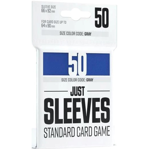 GGX10008ML 50 x Blue Just Standard Card Game Sleeves 66mm x 92mm (Gamegenic) published by Gamegenic