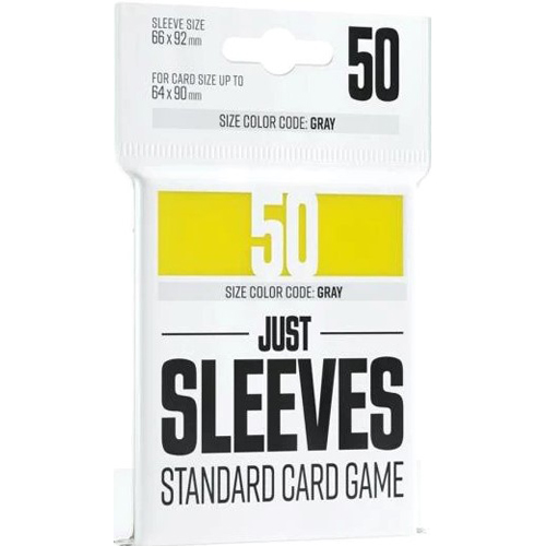 50 x Yellow Just Standard Card Game Sleeves 66mm x 92mm (Gamegenic)
