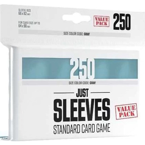 250 x Clear Just Standard Card Game Sleeves 66mm x 92mm (Gamegenic)