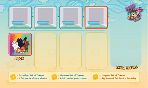 GIR11001 Way Too Many Cats Board Game: Playmat published by Weird Giraffe Games