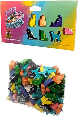 GIR11011 Way Too Many Cats Board Game: Meeples published by Weird Giraffe Games