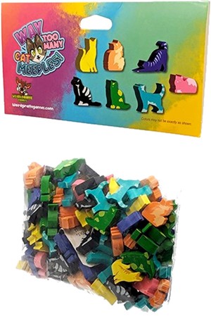 GIR11011 Way Too Many Cats Board Game: Meeples published by Weird Giraffe Games