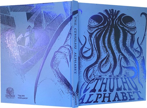 GMG4387P Cthulhu Alphabet Cerulian Foil Hardback Sourcebook published by Goodman Games