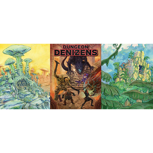 GMG50106 Dungeon Crawl Classics RPG: Dungeon Denizens Game Master Screen (5E) published by Goodman Games