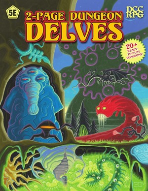 GMG50108 2-page Dungeon Delves RPG published by Goodman Games