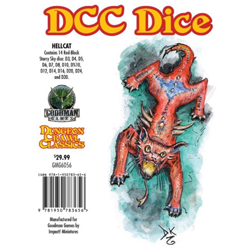 GMG6056 Dungeon Crawl Classics RPG: Hellcat Dice published by Goodman Games