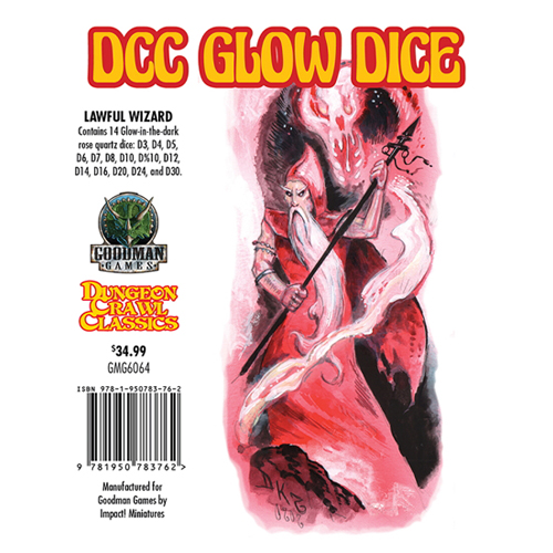 GMG6064 Dungeon Crawl Classics RPG: Lawful Wizard Dice published by Goodman Games