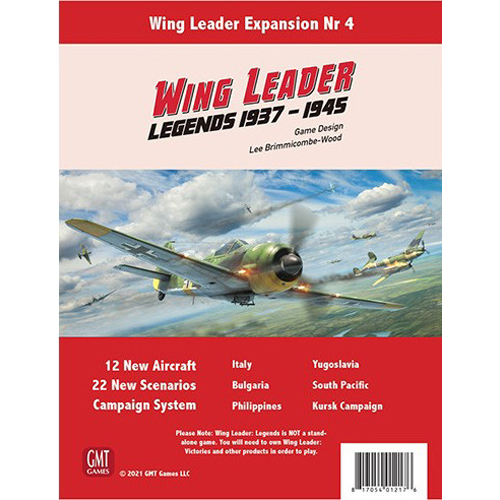 GMT2108 Wing Leader Board Game: Legends 1937 to 1945 published by GMT Games