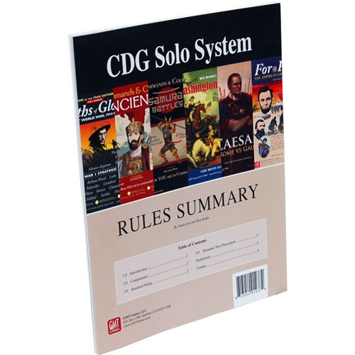 GMT2203 CDG Solo System published by GMT Games