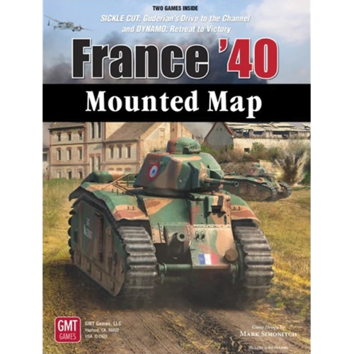 GMT2401MM France '40 2nd Edition Mounted Map published by GMT Games