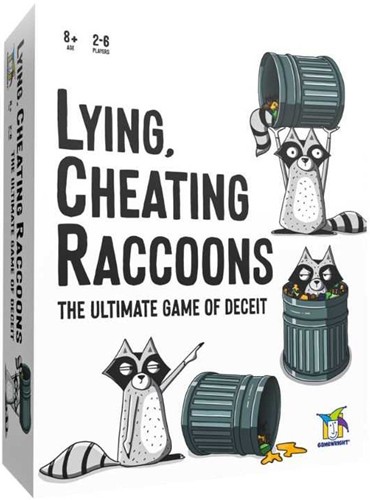 GMWLYING Lying Cheating Racoons Board Game published by Gamewright