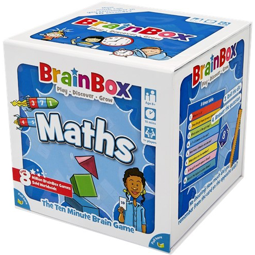 GRE124418 BrainBox Game: Maths (Refresh 2022) published by Green Board Games