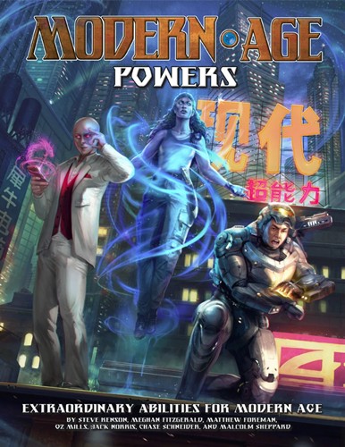 GRR6309 Modern Age RPG: Powers published by Green Ronin Publishing