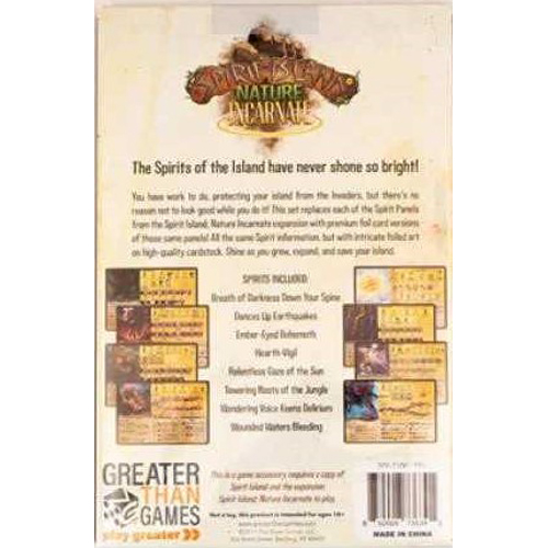 GTGSISLFLNI Spirit Island Board Game: Nature Incarnate Foil Panels published by Greater Than Games