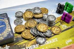 KAY29508 Obsession Board Game: Metal Coins published by Kayenta Publishing