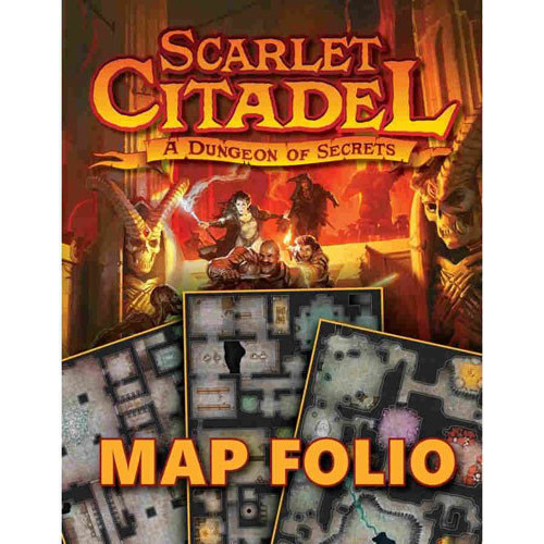 KOB9092 Dungeons And Dragons RPG: Scarlet Citadel Map Folio published by Kobold Press