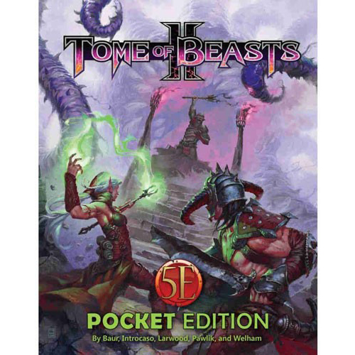 KOB9122 Dungeons And Dragons RPG: Tome of Beasts II Pocket Edition published by Kobold Press