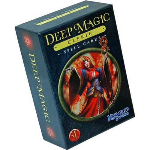 KOB9177 Dungeons And Dragons RPG: Deep Magic Spell Cards: Cleric published by Kobold Press