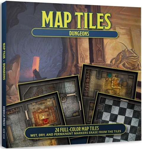KOB9962 Dungeons And Dragons RPG: Map Tiles: Dungeons published by Kobold Press