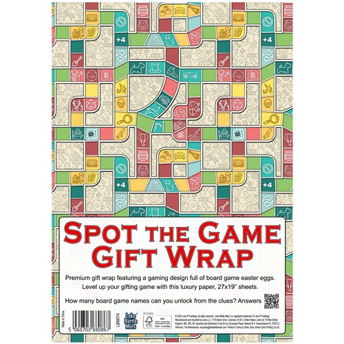 LOKEBM074 Spot The Game Gift Wrap published by Loke Battle Mats