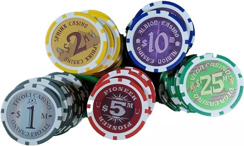 LSG20414 Lords Of Vegas Board Game: Poker Chip Set published by Lone Shark Games