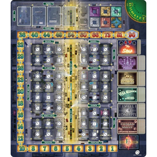 LSG20422 Lords Of Vegas Board Game: Playmat published by Lone Shark Games