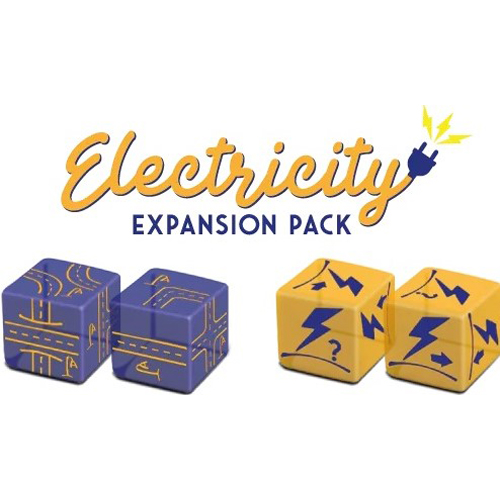 LUMHG052 Railroad Ink Challenge Board Game: Electricity Dice Expansion Pack published by Horrible Games