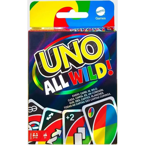 MATHHL35 Uno Card Game: All Wild published by Mattel