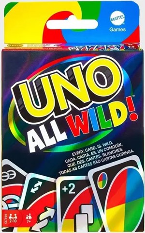 MATHHL35 Uno Card Game: All Wild published by Mattel