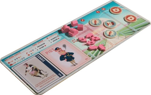 MEDFR03 Farms Race Board Game: 4 Player Mats published by Medium Brow