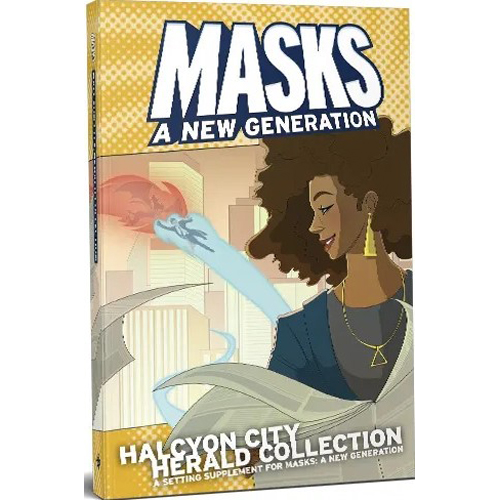 MPG018 Masks RPG: Halcyon City Herald Collection (Softcover) published by Magpie Games