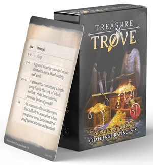 NRG1025 Dungeons And Dragons RPG: Treasure Trove Challenge Rating 5 to 8 Deck published by Nord Games
