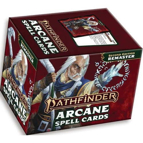 PAI10003MC Pathfinder RPG 2nd Edition: Arcane Spell Cards (Remastered) published by Paizo Publishing