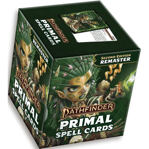 PAI10004MC Pathfinder RPG 2nd Edition: Primal Spell Cards (Remastered) published by Paizo Publishing