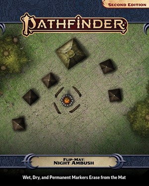 PAI11018FM Pathfinder Flip-Mat: Night Ambush published by Paizo Publishing