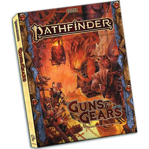 PAI2109PE Pathfinder RPG 2nd Edition: Guns And Gears Pocket Edition published by Paizo Publishing