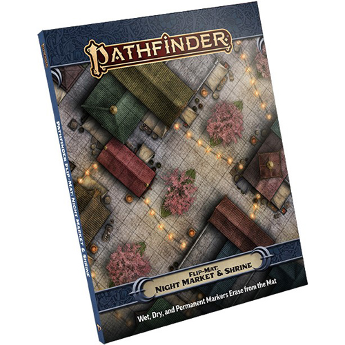 PAI30133 Pathfinder RPG Flip-Mat: Night Market And Shrine published by Paizo Publishing
