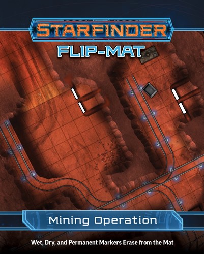 PAI7339 Starfinder RPG: Flip-Mat Mining Operation published by Paizo Publishing